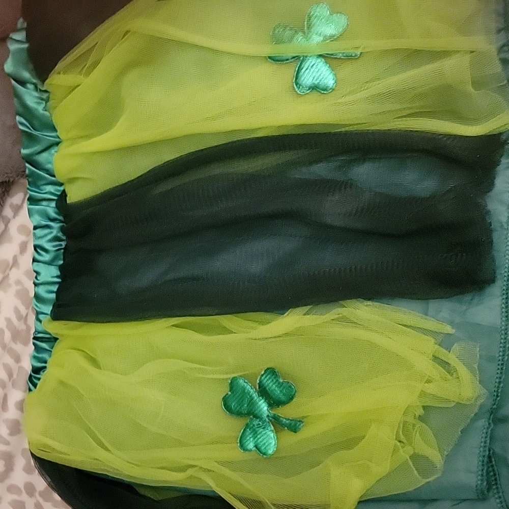 St. PATRICK  celebration skirt for girl size one size fits most about med/ large